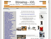 Tablet Screenshot of bueroshop-xxl.de